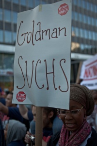 March on Wall Street, by pamhule, vía Flickr